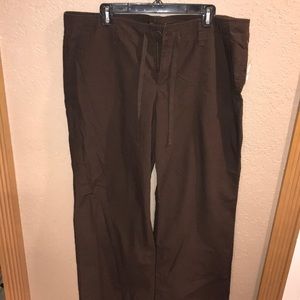 NWT Gap brown hip sling pants women’s size 16